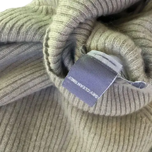 Grayson & Dunn Womens 100% Cashmere Sweater Green High Neck Pullover Size L Size L