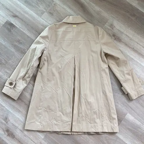 Ellen Tracy Short Trench Coat Size Large NWT