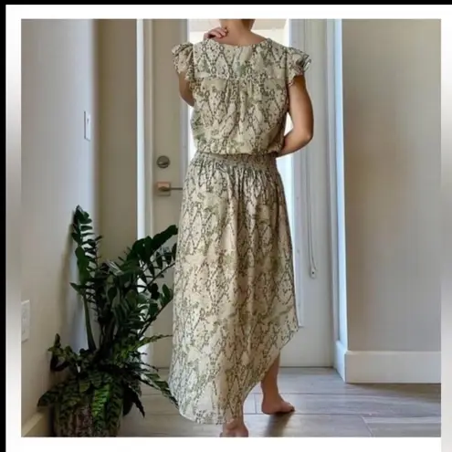 Ramy Brook Reina Snake Print Midi Dress