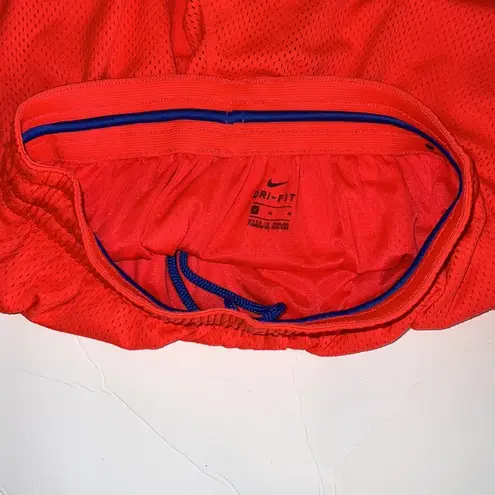 Nike  swoosh fly basketball shorts unlined neon orange m womens elastic waistband