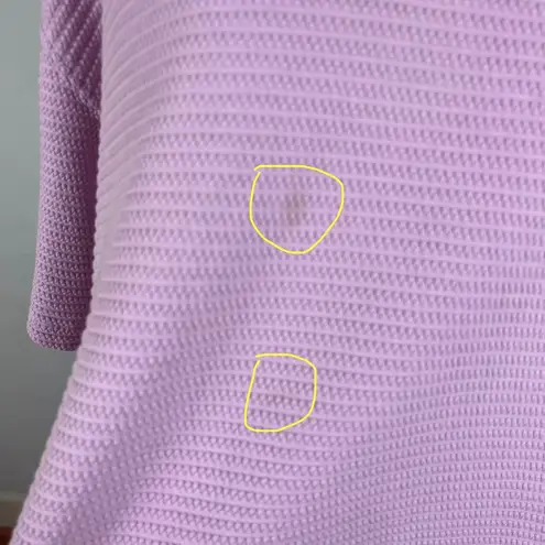 Big Bud Press Lilac Ribbed Short Sleeve Top Purple Size undefined