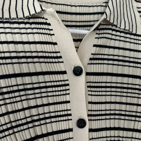 Commense Musical Notation Knit Top size XS Black