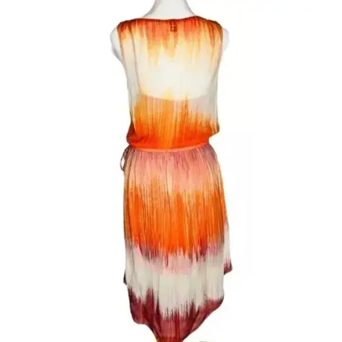 Haute Hippie NWT Ombre' Silk High- Low Dress $535 Size Medium