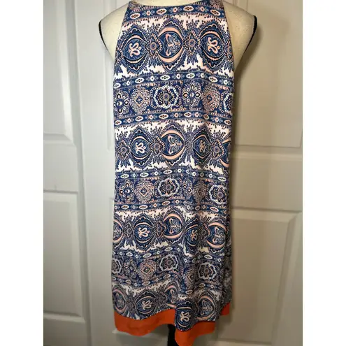 THML Luceea Stitch Fix Size Large Blue Orange Paisley Sleeveless Shift Dress