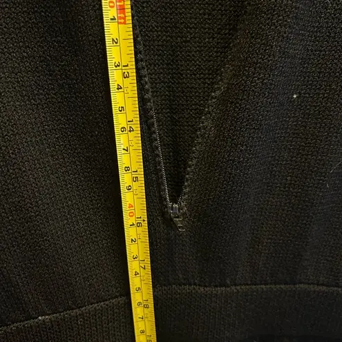 St. John Vintage 8/M Santana Knit Black Jumpsuit Long Sleeve Women Pockets