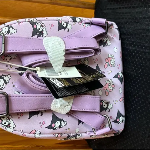 Lounge Fly NWT Sanrio Kuromi and My Melody mini Backpack purple purse bag