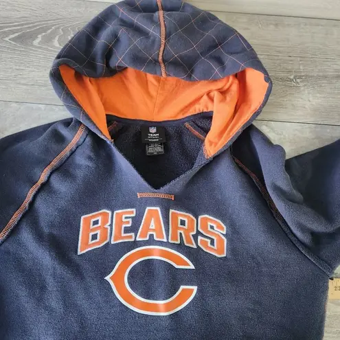 NFL Team Apparel  Chicago Bears Long Sleeve Pullover Sweatshirt Hoodie Womens L