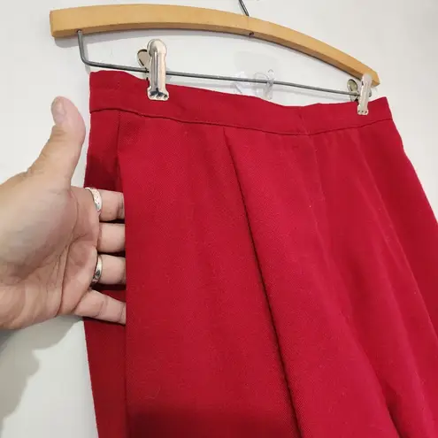 Vintage Red Dress Work Slacks Pants Size 12