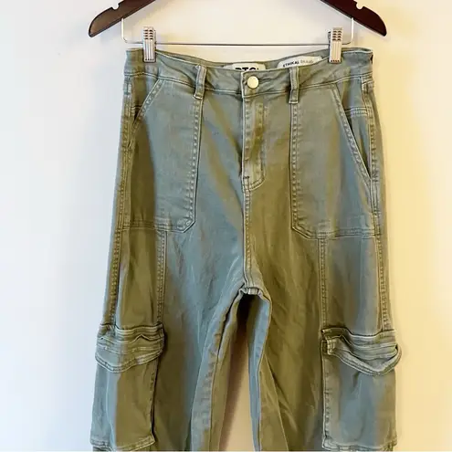 PTCL Jade High Rise Cargo Pants Green Size 30 Cotton Straight Leg