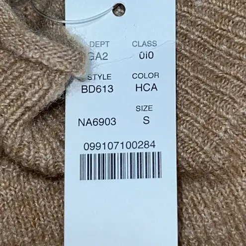 J. Crew Rollneck Sweater Supersoft Yarn Wool Alpaca Blend Small‎ New Brown Hole