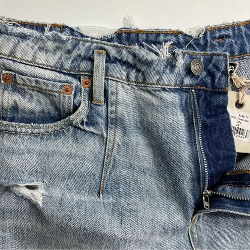 NWT SER.O.YA Fiona Low Rise Wide Leg in Tidal Size 29 Destroyed Distressed Blue