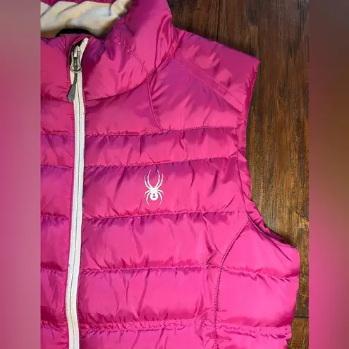 Spyder  Womens Vest Prymo 500 Fill Power Down Pink Zip Warm Size Medium