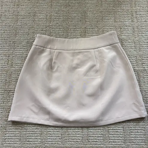 Princess Polly  Cream Mini Skirt