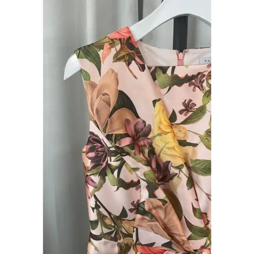 Kay Unger Frida Walk Thru Jumpsuit Dress Bridal Blush Multi Size 0 NWT Dressy