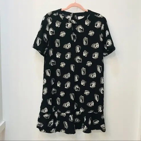 Mud Pie  Crepe black floral Dress medium