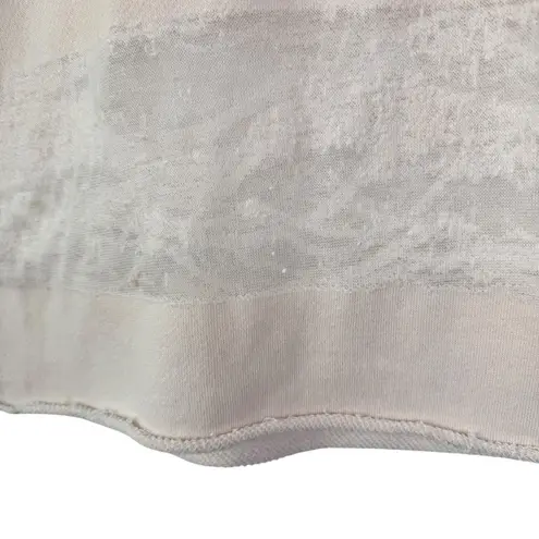 IRO JEANS Lewis Muscle Tee Sheer Distressed Sleeveless Ivory Cream Cotton Medium