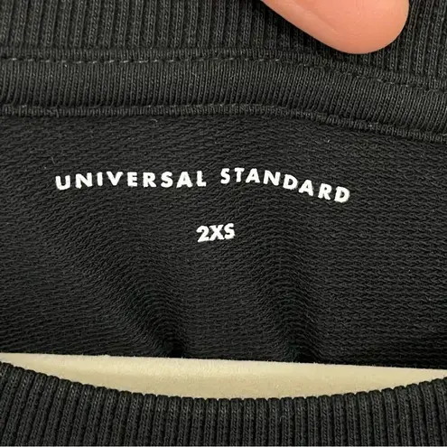 Universal Standard NEW Misa Sweatshirt Dress Black Size MEDIUM 6/8