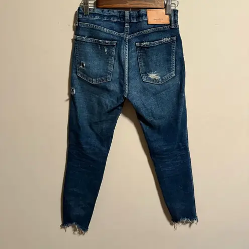 Moussy Vintage Glendele Skinny Jeans Distressed in BLU 110