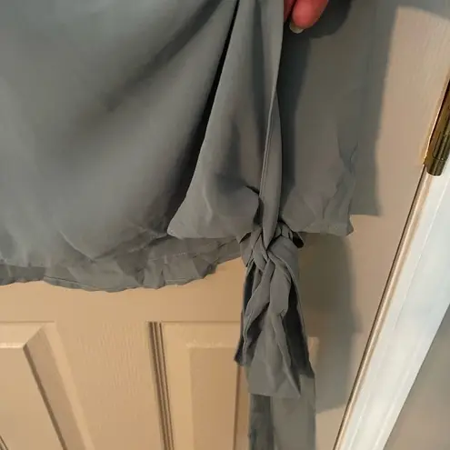 Zenana Outfitters Wrap Front, Side Tie Blouse.​