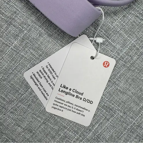 Lululemon  Like a Cloud Longline Bra D/DD Lilac Ether 10 NWT