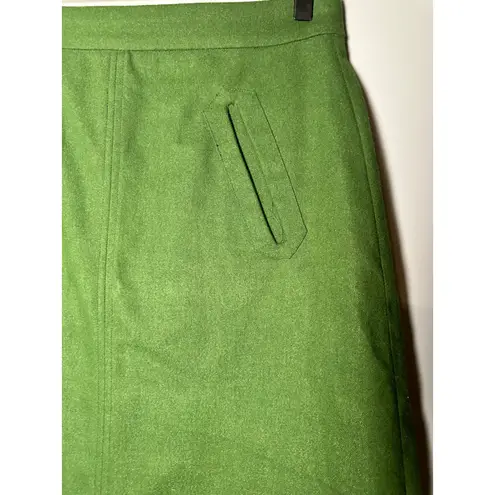 Pink Martini Green A-Line Skirt Women's Size S Pockets Career Casual