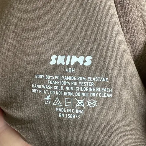 SKIMS 40H Bra Full Coverage Smoothing Underwire Umber Brown NWT Intimates