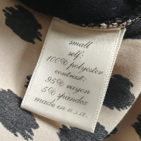 Buttons Animal Print Wrap Blouse Top