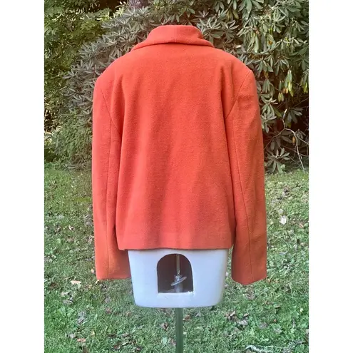 Leslie Fay Vintage Wool Blend Fall Blazer Made in USA ILGWU Embroidered 16 L