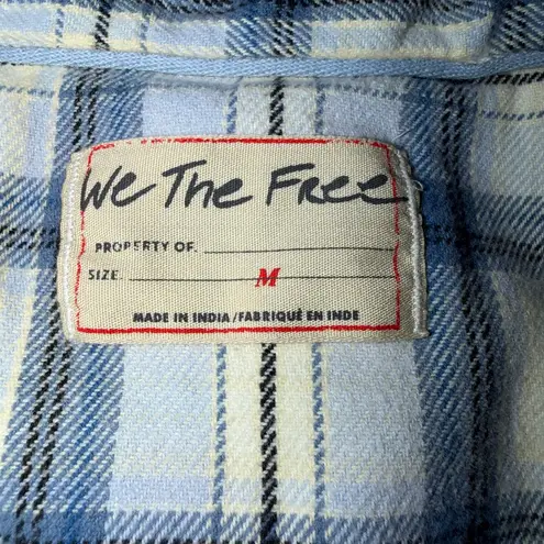 Free People  We the Free Wind River Plaid Shirt Pullover Tunic; pockets; Medium