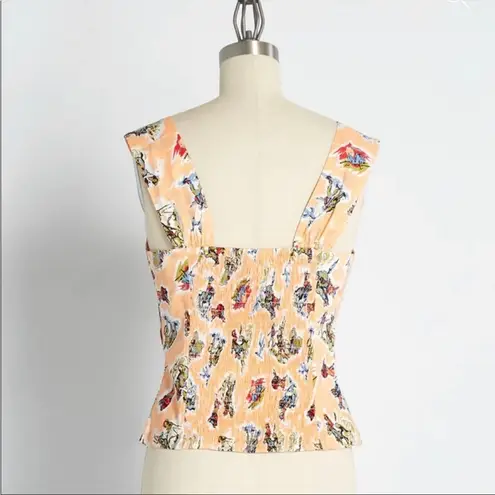 Modcloth NWT  Serene Serenade Tank Top Rodeo Cowboy Cowgirl Sz 14