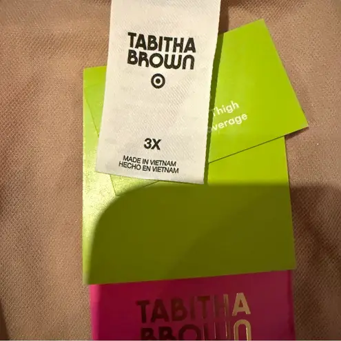 Tabitha Brown x Target Black Multi Tropical Lemon Print Bikini Bottoms 3X NEW