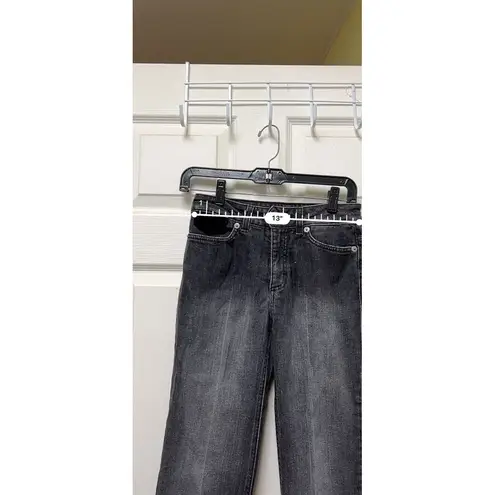 Escada Sport Size 34 Uk 4 Jeans Straight Leg Black Flap Pocket BBK