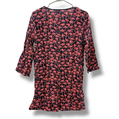 J.Crew Factory NWT Tissue Tunic Swim Coverup Women’s Size Small Flamingo Print Blue
