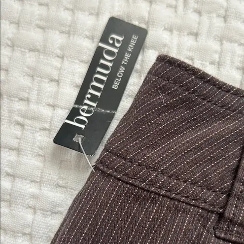 a.n.a  Chocolate Pinstriped Women's Shorts