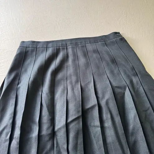 pleated school uniform midi skirt Black Size 36