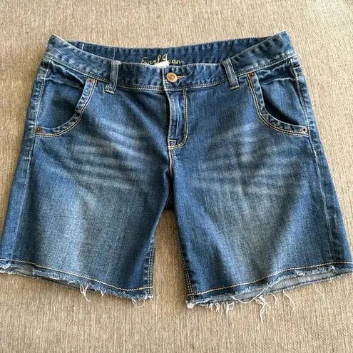 Earl jeans denim shorts size 31 cargo walking Bermuda Blue