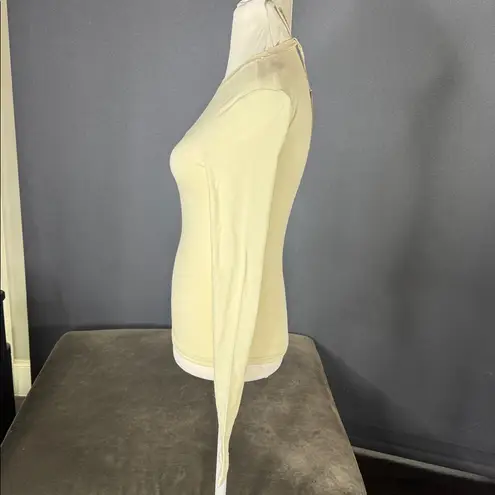 SKIMS Women’s Bone Long Sleeve T-Shirt Cotton Jersey Size XXS NWT