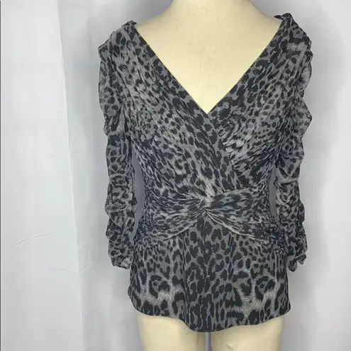 Tadashi Shoji Ruchec Animal Print Cocktail…