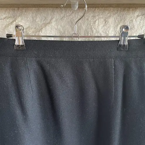 Sag Harbor Black Wool Pencil Skirt Size 14