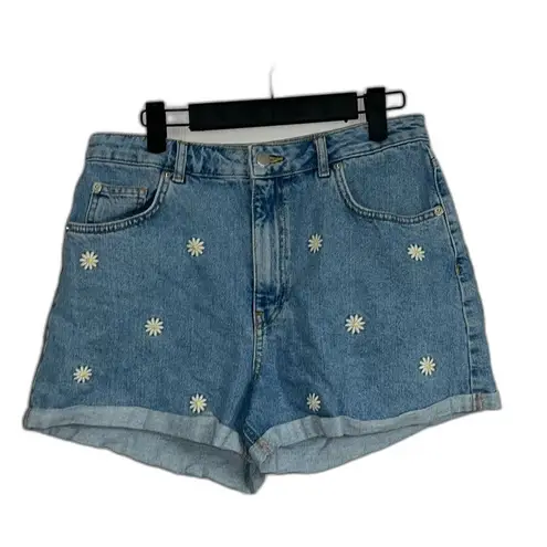 Harper Heritage Daisy Embroidered Denim Shorts Size 29