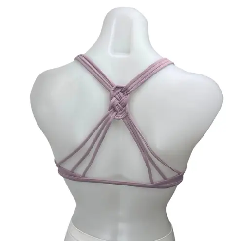 Lululemon Purple Sleeveless Cami Camisole Tank Athletic Sports Bra Crop Top Sz 2