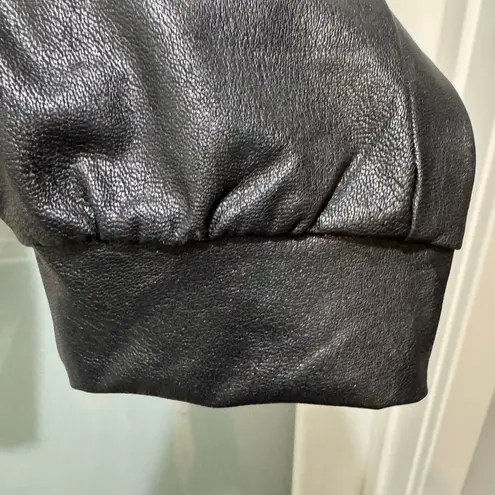 Commando Faux Leather Joggers Black Women’s M Soft Lined Leggings