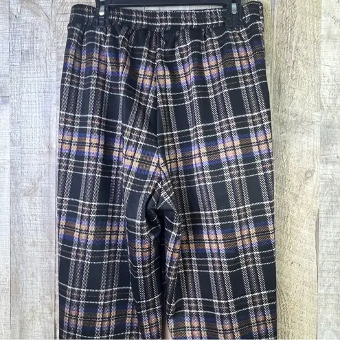 Full Tilt  Medium Pull On Multicolored Plaid Pants with Front Pockets & C…