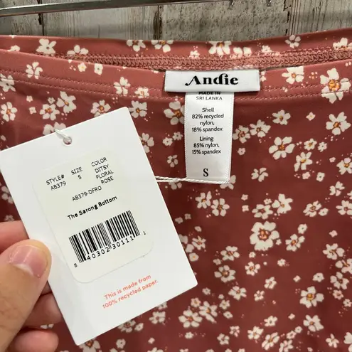 ANDIE NWT Swim The Sarong Bottom In Ditsy Floral Rose Size Small