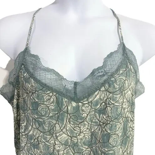 Bishop and Young Lotus Mint Lace Trim Camisole Top Size Large