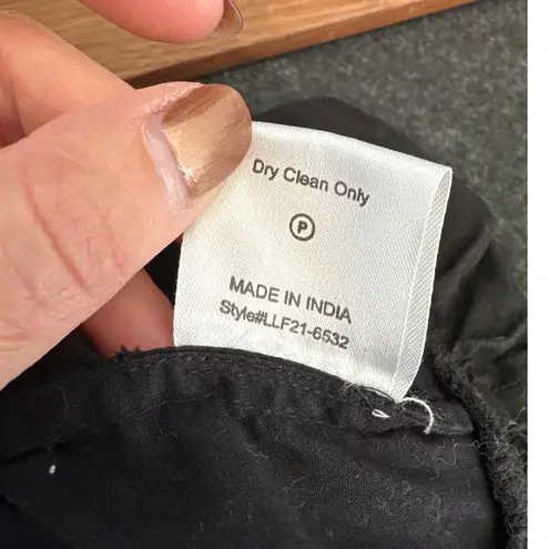 Love the Label Black Black Poplin Ruffled Tiered Deep