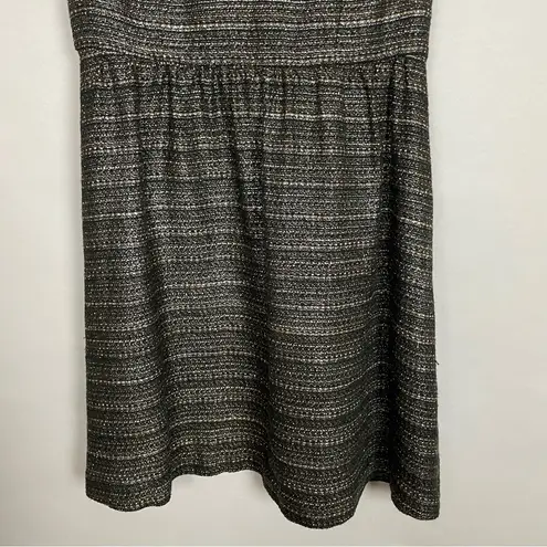 Moulinette Soeurs Anthropologie Dress Brown Black Sleeveless Fit Flare Woven 8