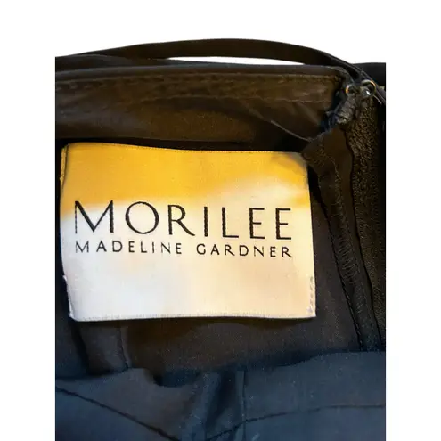 Morilee Madeline Gardner Black Surplice Gown Size 6