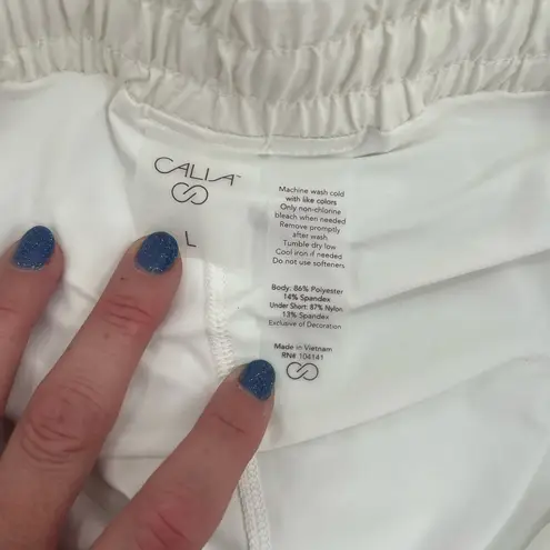 Calia Infinity Women's Run Pure White Skort L Size L