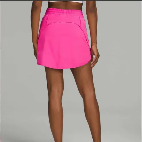 Lululemon Hotty Hot High Rise Skirt Long Sonic Pink size 4 NWT